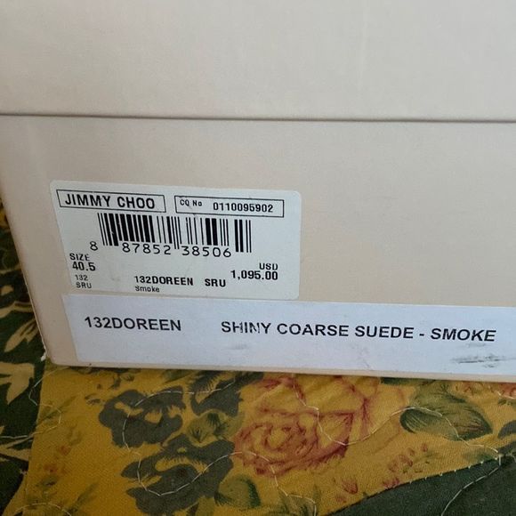 Jimmy Choo Doreen sz 40.5 suede smoke - Picture 2 of 12